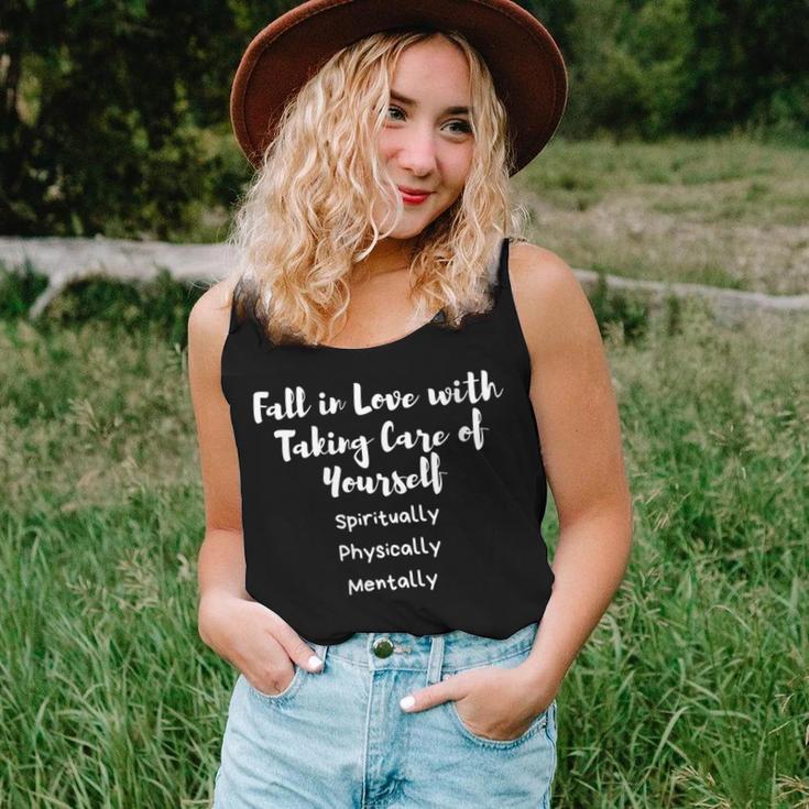 Fall In Love With Taking Care Of Yourself Self Love Women Tank Top Gifts for Her