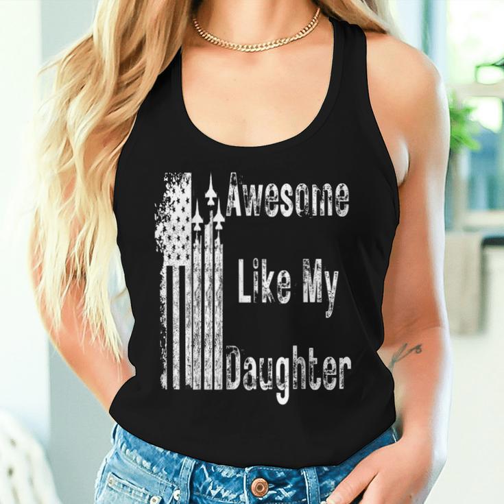 Fantastisch Wie Meine Tochter Papa Mama Tank Top Frauen Geschenke für Sie