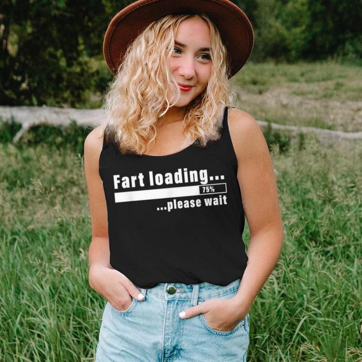 Fart Loading Please Wait Sarcastic Nerdy Social Interaction Women Tank Top Gifts for Her