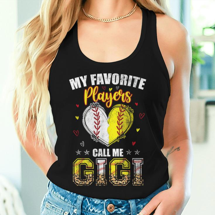 My Favorite Baseball Softball Players Call Me Gigi Men Women Tank Top Gifts for Her