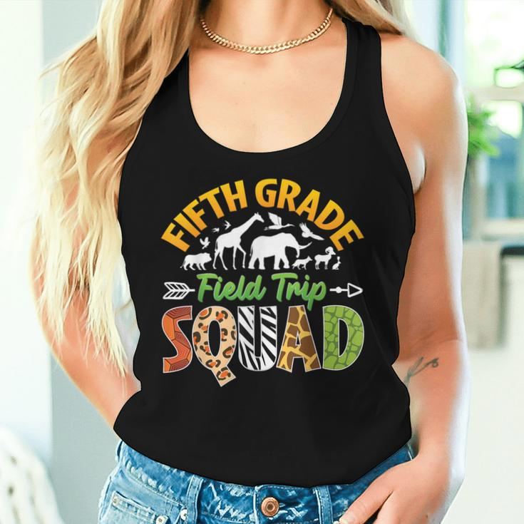 Fifth Grade Zoo Field Trip Squad Matching Teacher Students Women Tank Top Gifts for Her