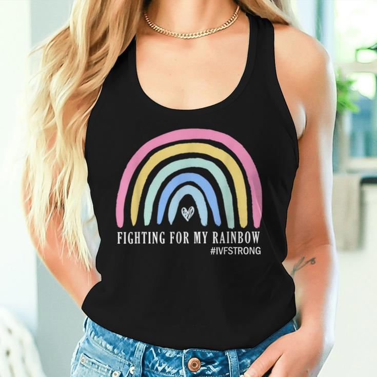 Fighting For My Rainbow Ivf Strong Infertility Egg Retrieval Women Tank Top Gifts for Her