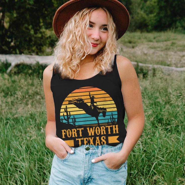 Fort Worth Texas Rodeo Rider Horse Fort Worth Texas Women Tank Top Gifts for Her