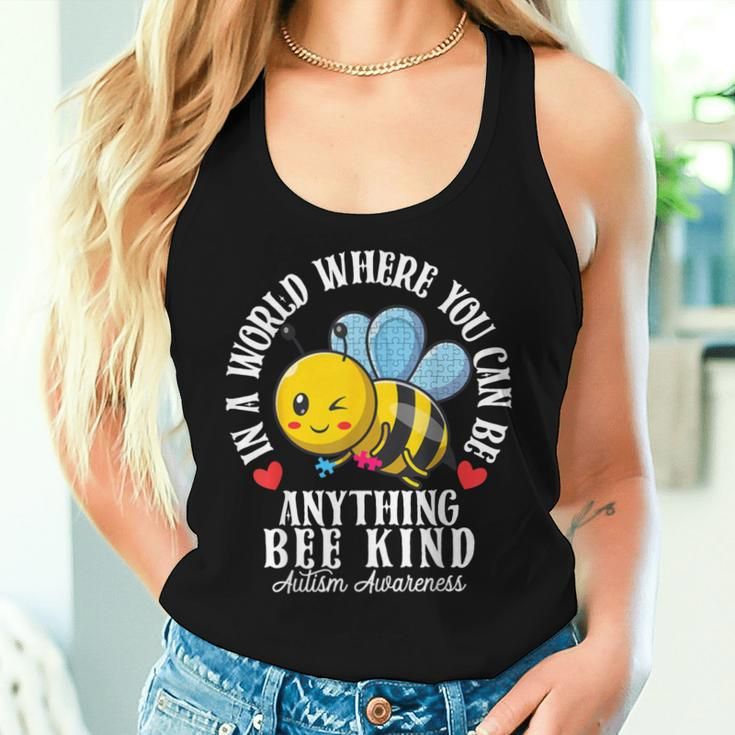Autism Awareness Bee Kind Autistic Cute Autism Be Kind Women Tank Top Gifts for Her