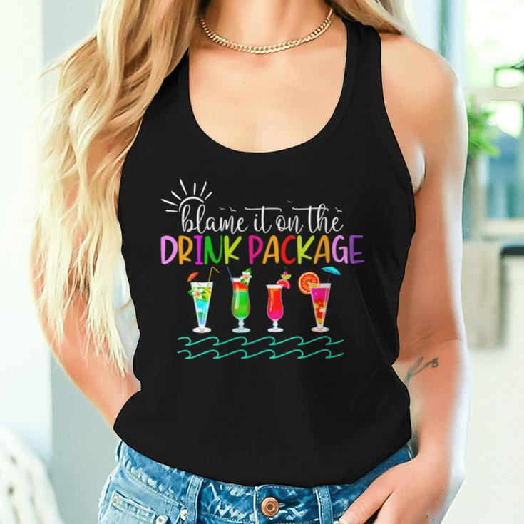 Cruise Summer 2024 Blame It On The Drink Package Women Tank Top Gifts for Her