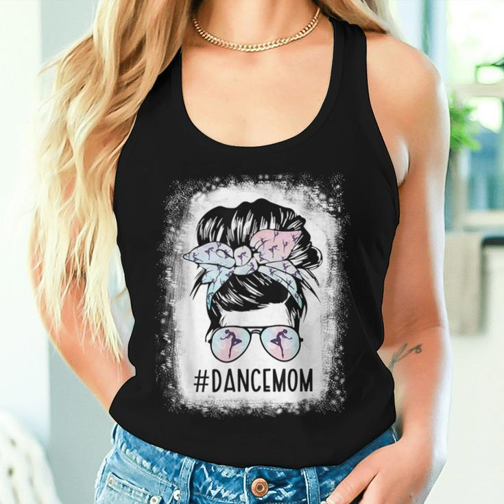 Dance Mom Bun Hair Sunglasses Headband Mom Life Women Tank Top Gifts for Her
