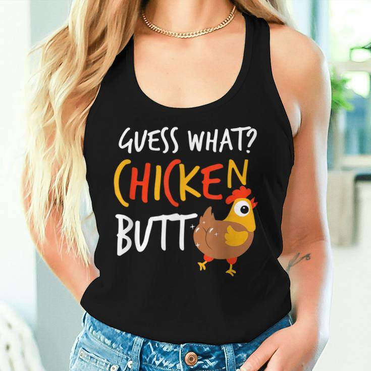 Guess What Chicken Butt Farmer Love Chickens Women Tank Top Gifts for Her