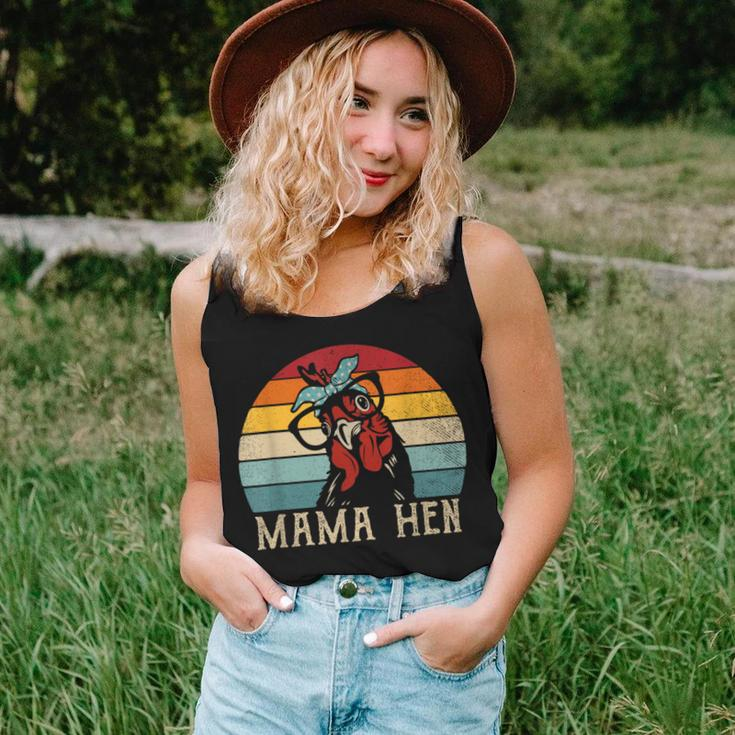 Mama Hen Vintage Retro Chicken Mom Mother Women Tank Top Gifts for Her