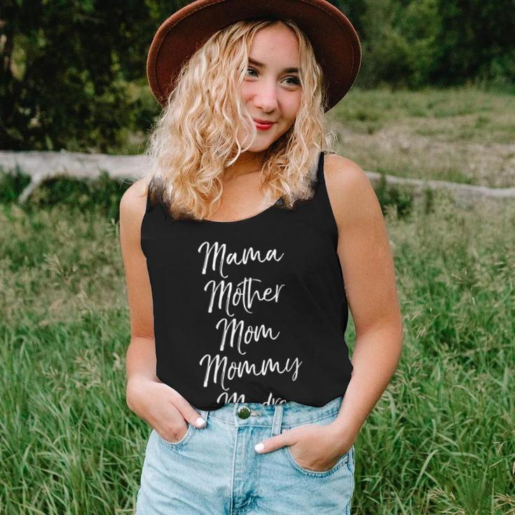 Names Of Mom Cute Mama Mother Mom Mommy Madre Women Tank Top Gifts for Her