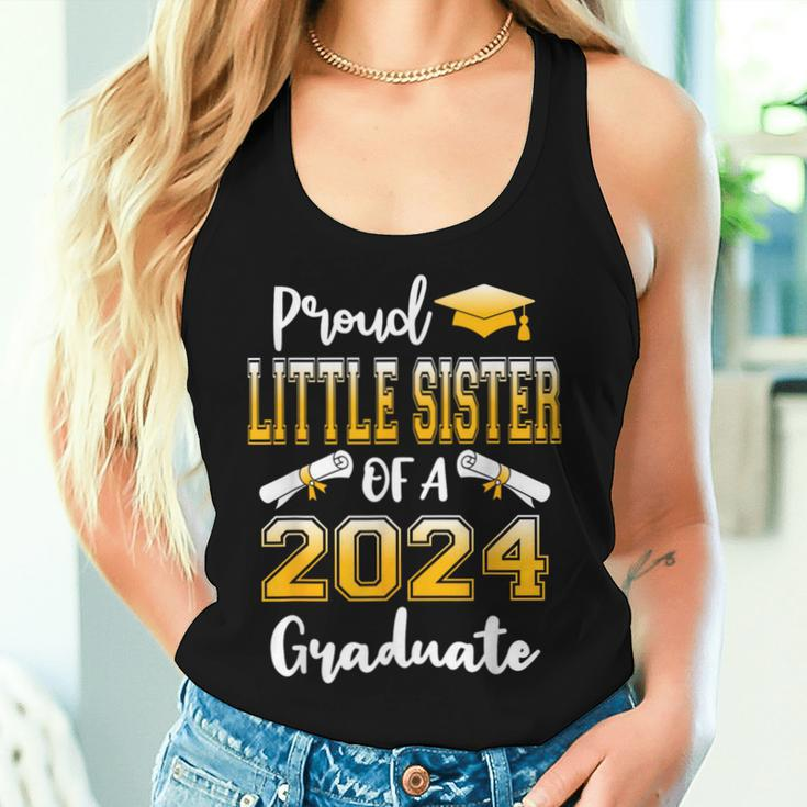 Proud Little Sister Of A Class Of 2024 Graduate Women Tank Top Gifts for Her