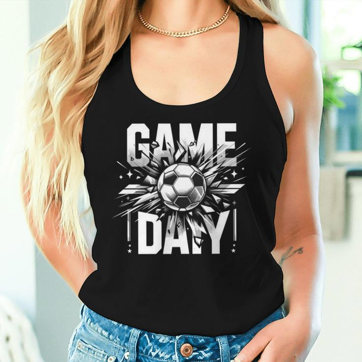 Game Day Soccer Season Team Sports Vintage Women Tank Top Gifts for Her