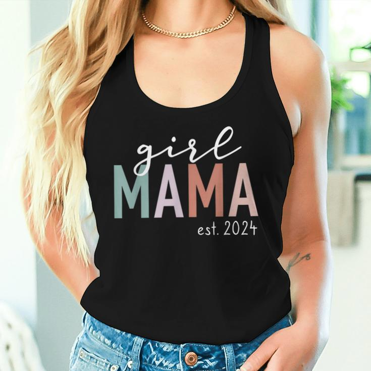 Girl Mama Est 2024 Girl Mom To Be New Mommy Women Tank Top Gifts for Her