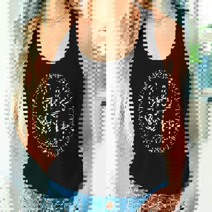 Girls Trip 2024 Weekend Vacation Matching For Birthday Women Tank Top Gifts for Her