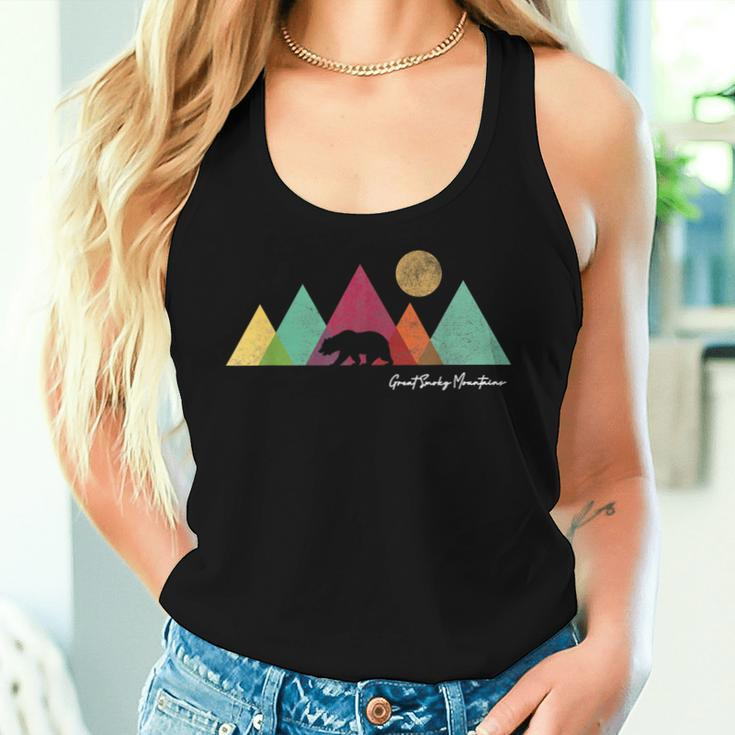 Great Smoky Mountains National Park Bear Graphic Women Tank Top Gifts for Her
