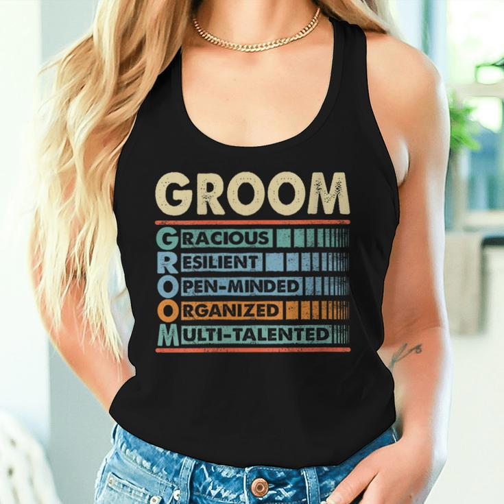 Groom Family Name Last Name Groom Women Tank Top Gifts for Her