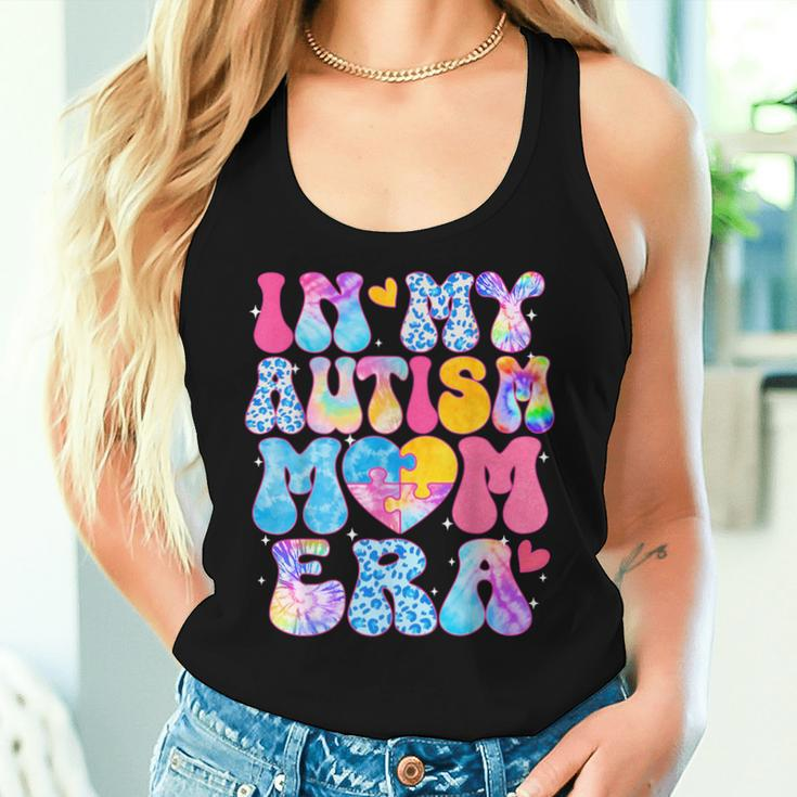Groovy In My Autism Mom Era Autism Awareness Day Womens Women Tank Top Gifts for Her
