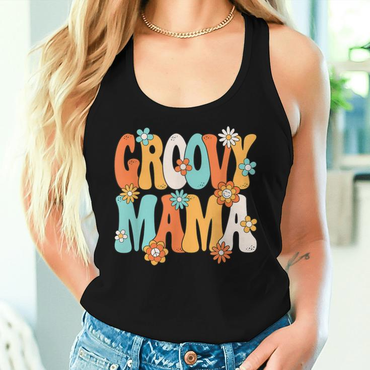 Groovy Mama 70S Hippie Theme Party Outfit 70S Costume Women Women Tank Top Gifts for Her