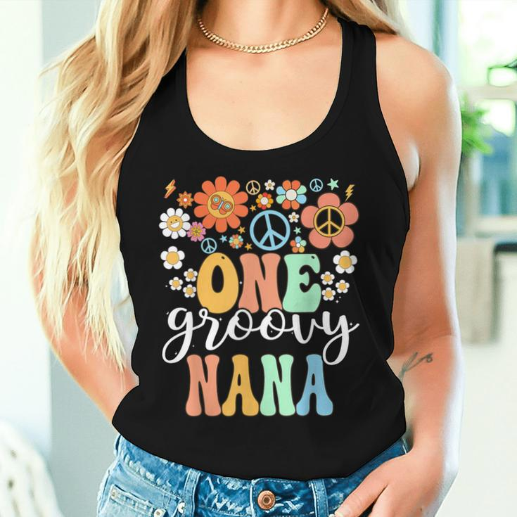 Groovy Nana Retro Grandma Birthday Matching Family Party Women Tank Top Gifts for Her