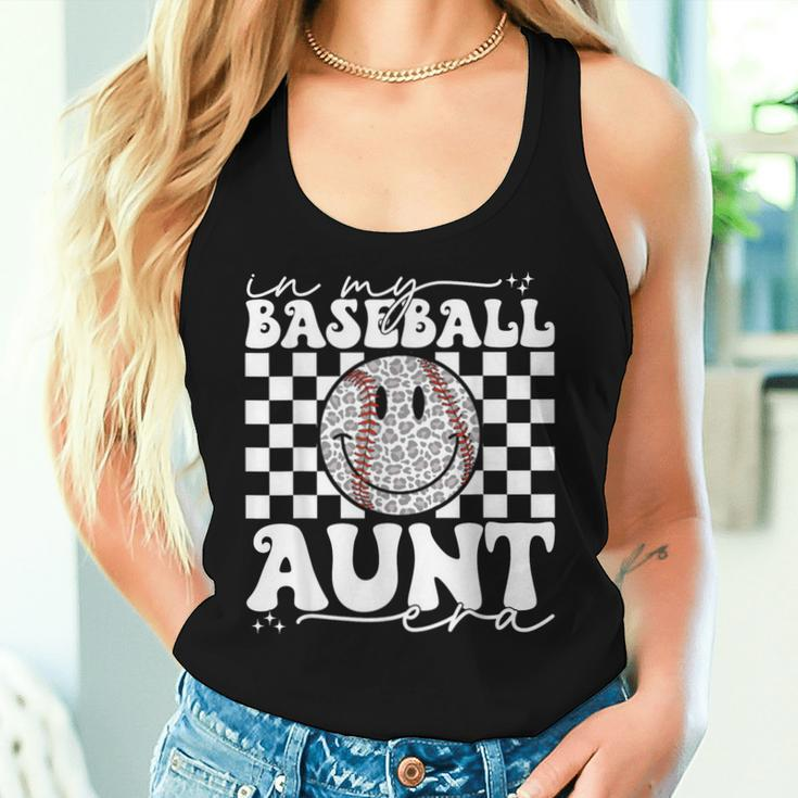 Groovy Vintage In My Baseball Aunt Era Baseball Aunt Auntie Women Tank Top Gifts for Her