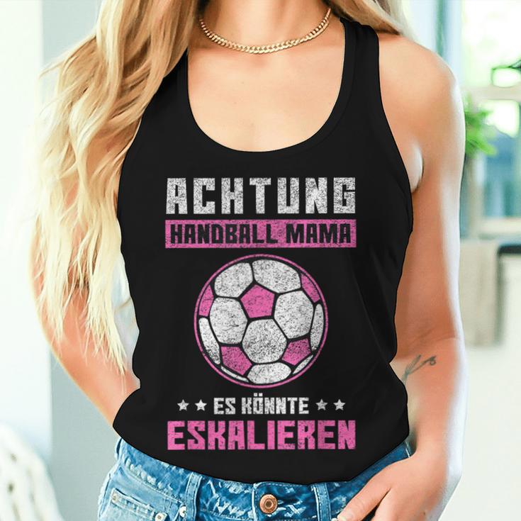 Handball Mama Es Könnte Escalieren Mutti Mother Sport Motif Tank Top Frauen Geschenke für Sie