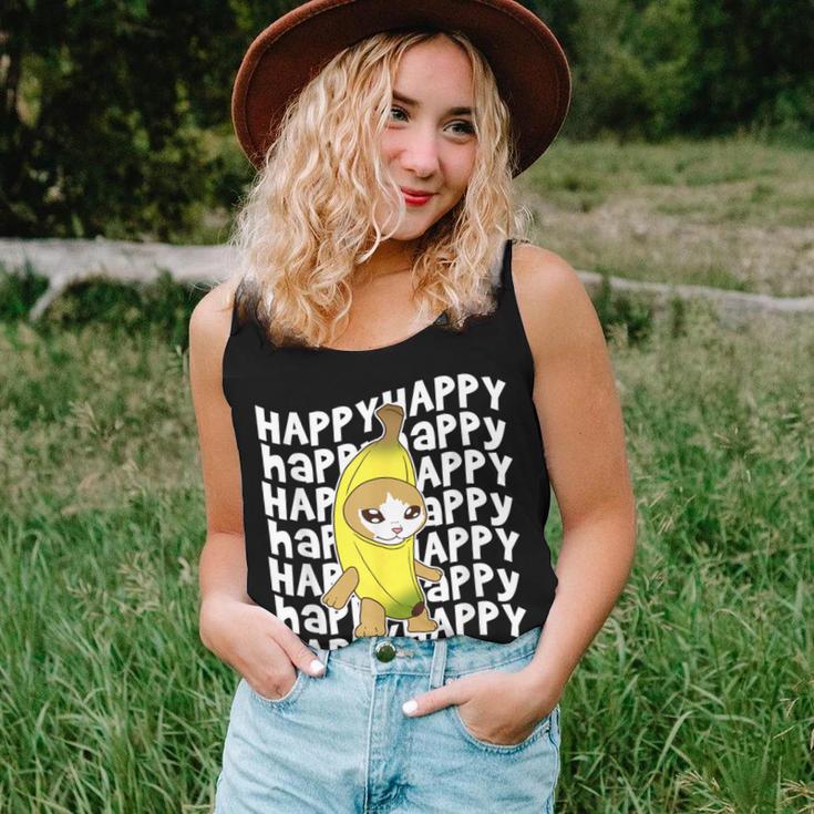 Happy Banana Cat Meme Bananacat Happy Kitty Cat Lovers Meme Women Tank Top Gifts for Her