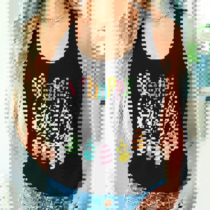 Happy Easter Bunny Rabbit Face Easter Day Girls Women Tank Top Gifts for Her