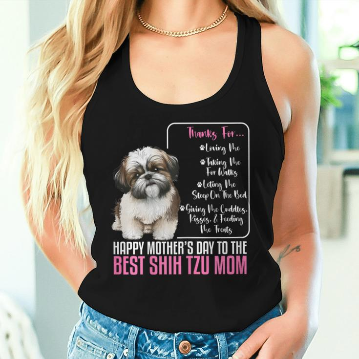 Happy Mother's Day To The Best Shih Tzu Mom Shih Tzu Mommy Women Tank Top Gifts for Her