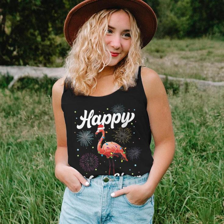 Happy New Year Flamingo Lover New Years Day Family Matching Women Tank Top Gifts for Her