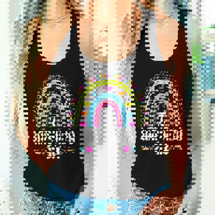 Happy Pi Day Rainbow 314 Pi Number Math Teacher Girls Women Tank Top Gifts for Her Happy Pi Day Rainbow 314 Pi Number Math Teacher Girls Women Tank Top Gifts for Her