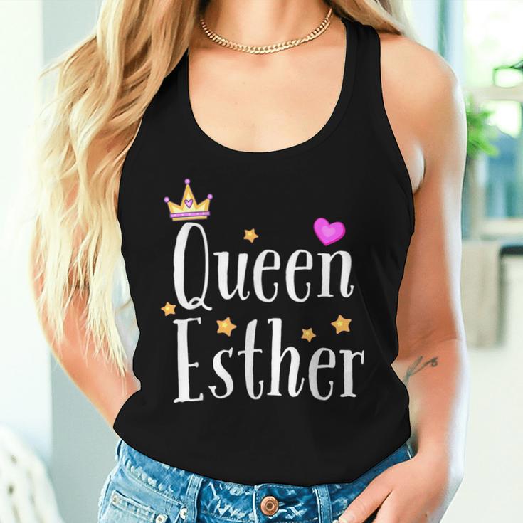 Happy Purim Costume Cute Queen Esther Hebrew Jewish Women Tank Top ...