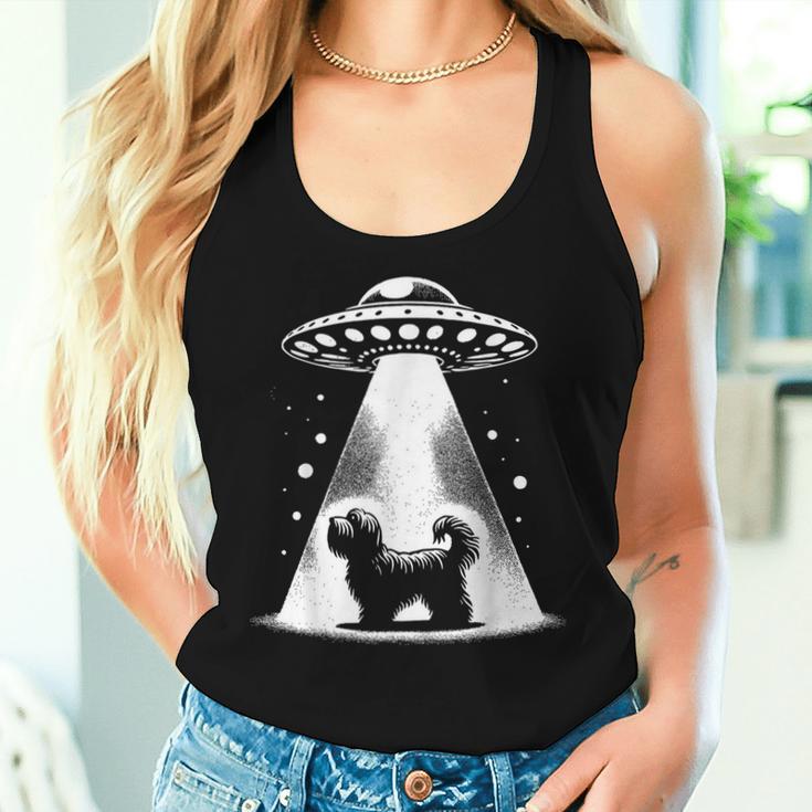 Havanesische Mama Papa Hund Lustiges Alien Ufo Tank Top Frauen Geschenke für Sie