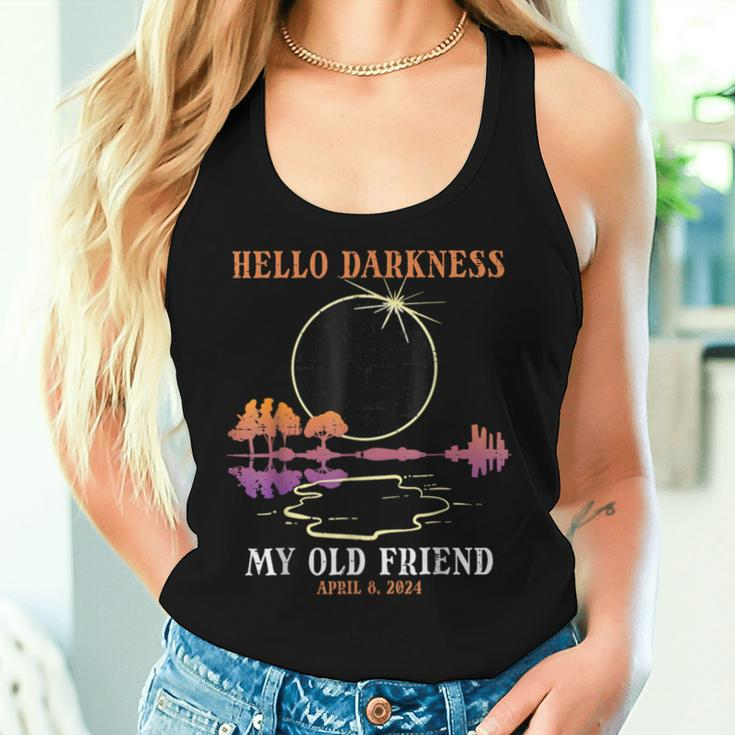 Hello Darkness My Old Friend Eclipse 2024 Kid Women Tank Top Gifts for Her
