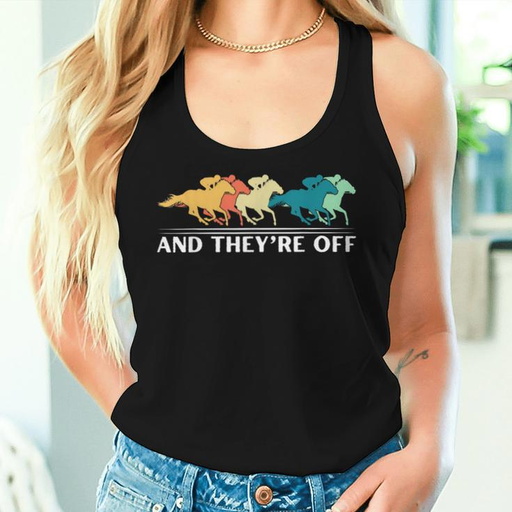 Horse Racing And They're Off Horse Racing Women Tank Top Gifts for Her