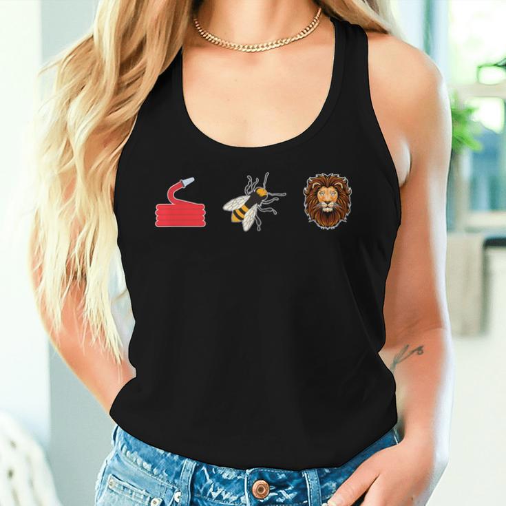 Hose Bee Lion Firefighter Sarcastic Saying Women Tank Top Gifts for Her