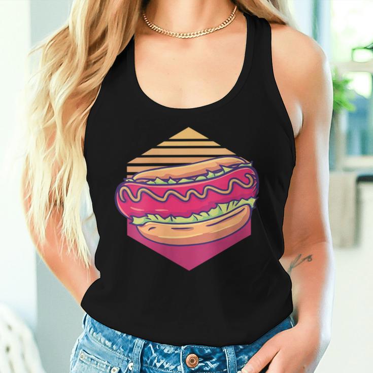 Hot Dog Vintage Hot Dog Lover Women Tank Top Gifts for Her