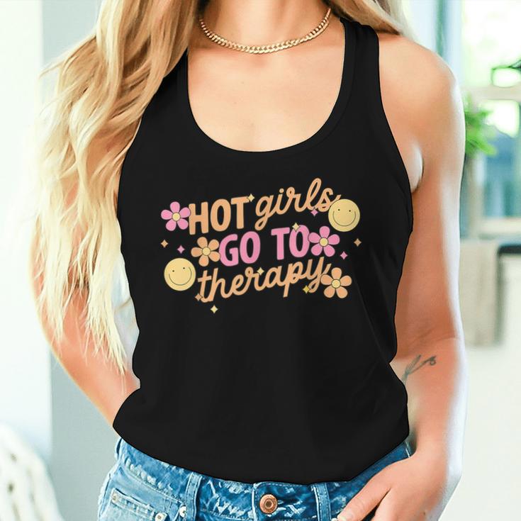 Hot Girls Go To Therapy Self Care For Women Women Tank Top Gifts for Her