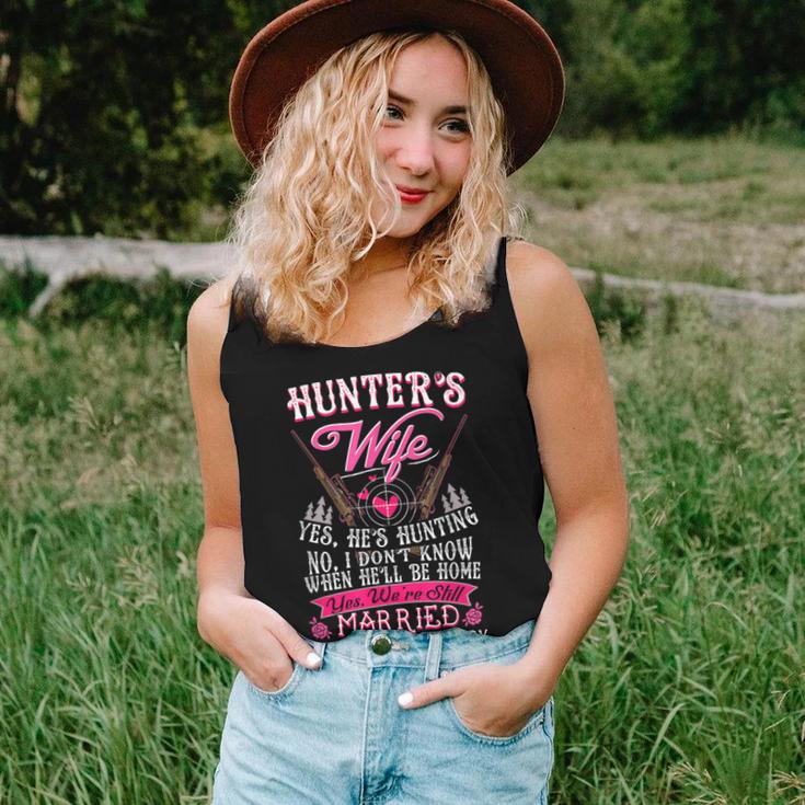 Hunter's Wife Yes He's Hunting Deer For Her Women Tank Top Gifts for Her