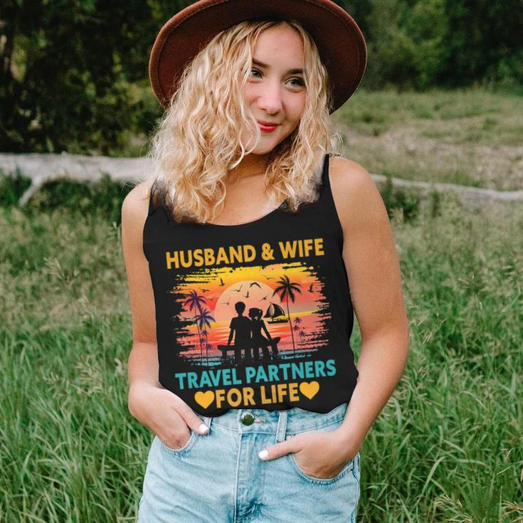 Husband And Wife Travel Partners For Life Beach Traveling Women Tank Top Gifts for Her