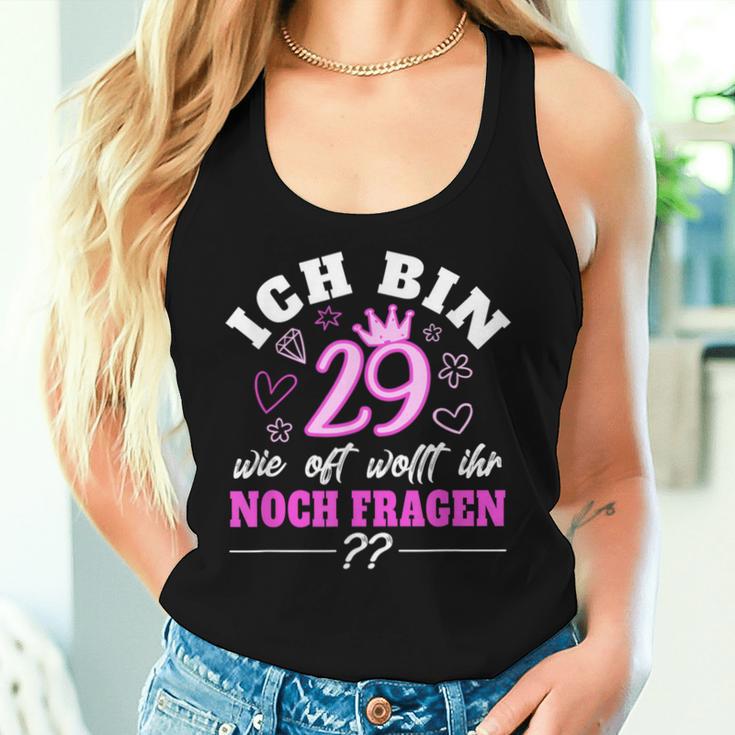 Ich Bin 29 Wie Oft Wollt Ihr Noch Frage 30 Geburtstag Women's S Tank Top Frauen Geschenke für Sie