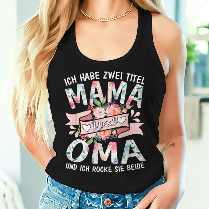 Ich Habe Zwei Titel Mama & Oma Lusitg Tank Top Frauen Geschenke für Sie