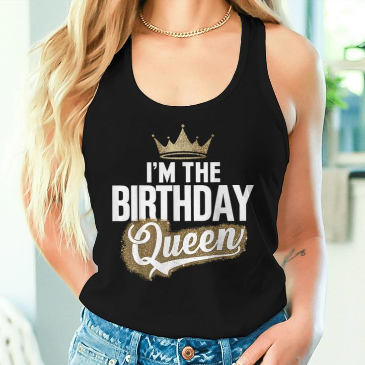 I'm The Birthday Queen Couples Matching Birthday Party Women Tank Top Gifts for Her