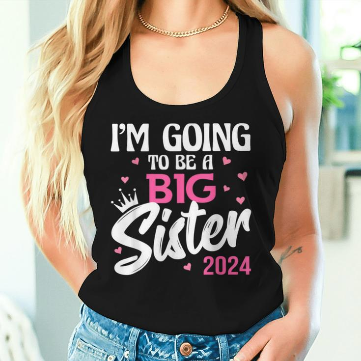 I'm Going To Be A Big Sis Promoted To Big Sister Est 2024 Women Tank Top Gifts for Her