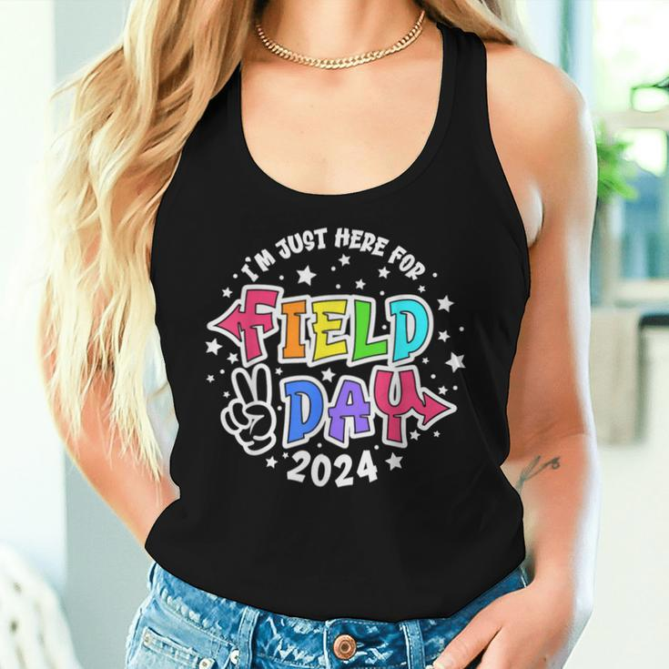 I'm Just Here For Field Day 2024 Teacher Boy Girls Field Day Women Tank Top Gifts for Her