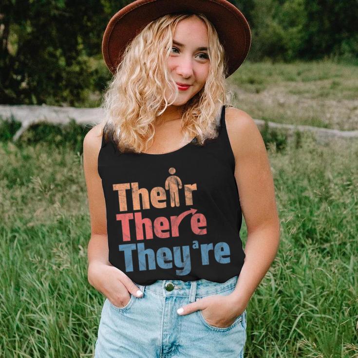 Their There They're English Teacher Gramma Police Women Tank Top Gifts for Her