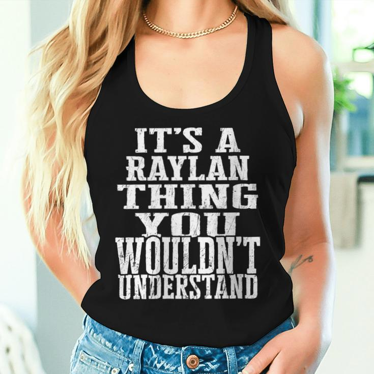 It's A Raylan Thing Matching Family Reunion First Last Name Women Tank Top Gifts for Her