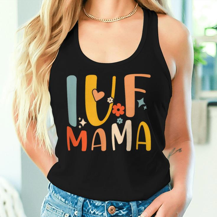 Ivf Mama Rainbow Ivf Mom Groovy Transfer Day Women Tank Top Gifts for Her