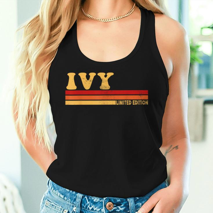 Ivy Name Personalized Cute Idea Vintage Ivy Women Tank Top Gifts for Her