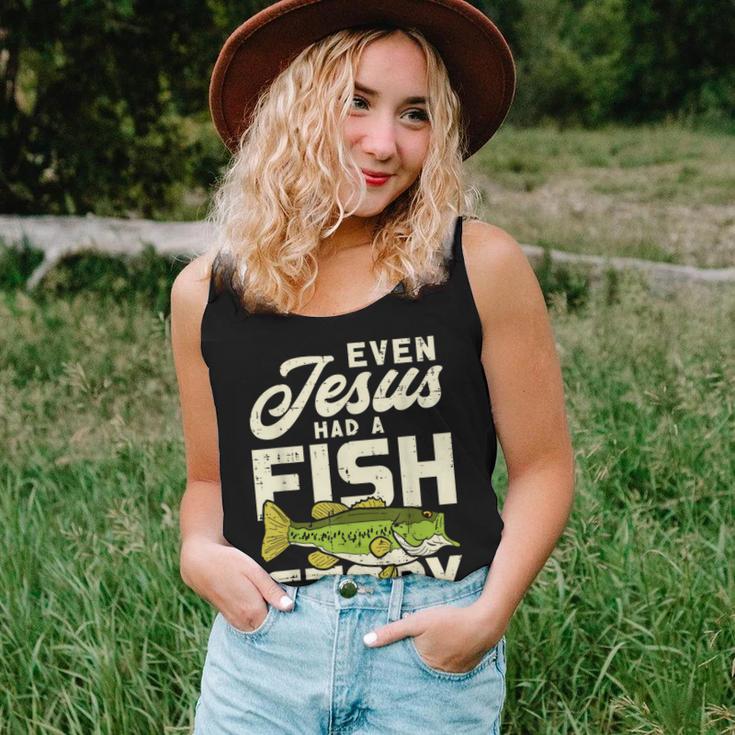 Jesus Fish Story Fisherman God Christ Fishing Christian Women Tank Top Gifts for Her