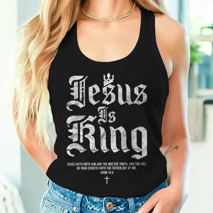 Jesus Is King Christian Faith Women Women Tank Top Gifts for Her