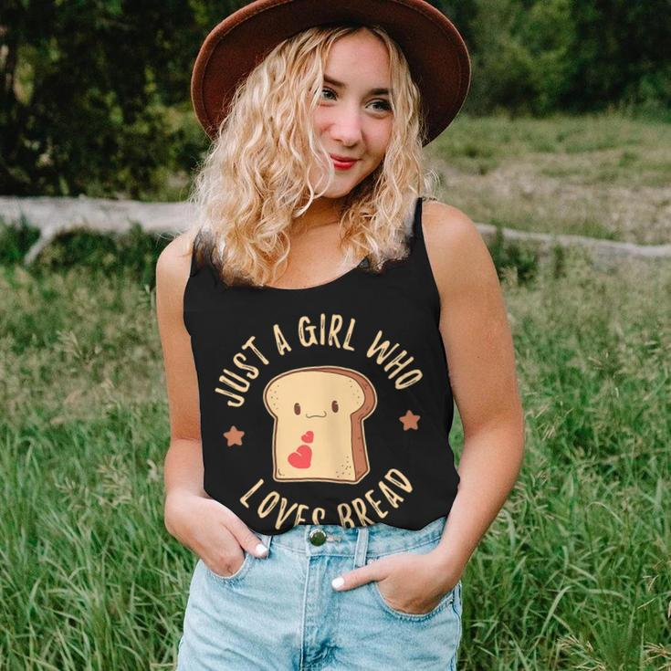 Just A Girl Who Loves Bread Sandwich Stuffing Cool Women Tank Top Gifts for Her